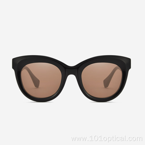 Cat Eye Round Acetate Women's Sunglasses